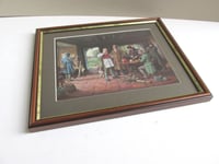 Image 2 of Margaret Dovaston 'The Start' Anglers Meeting at Country Inn, Vintage Small Art Print, Framed