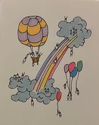 Rainbow slide card