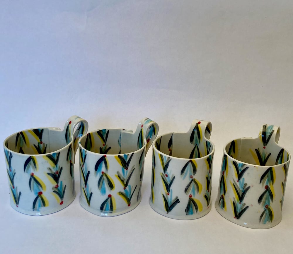 Image of Vase mug and small jug and  coffee cups
