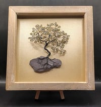 BONSAI PICTURE ON GOLD BACKGROUND ***FREE UK POSTAGE***
