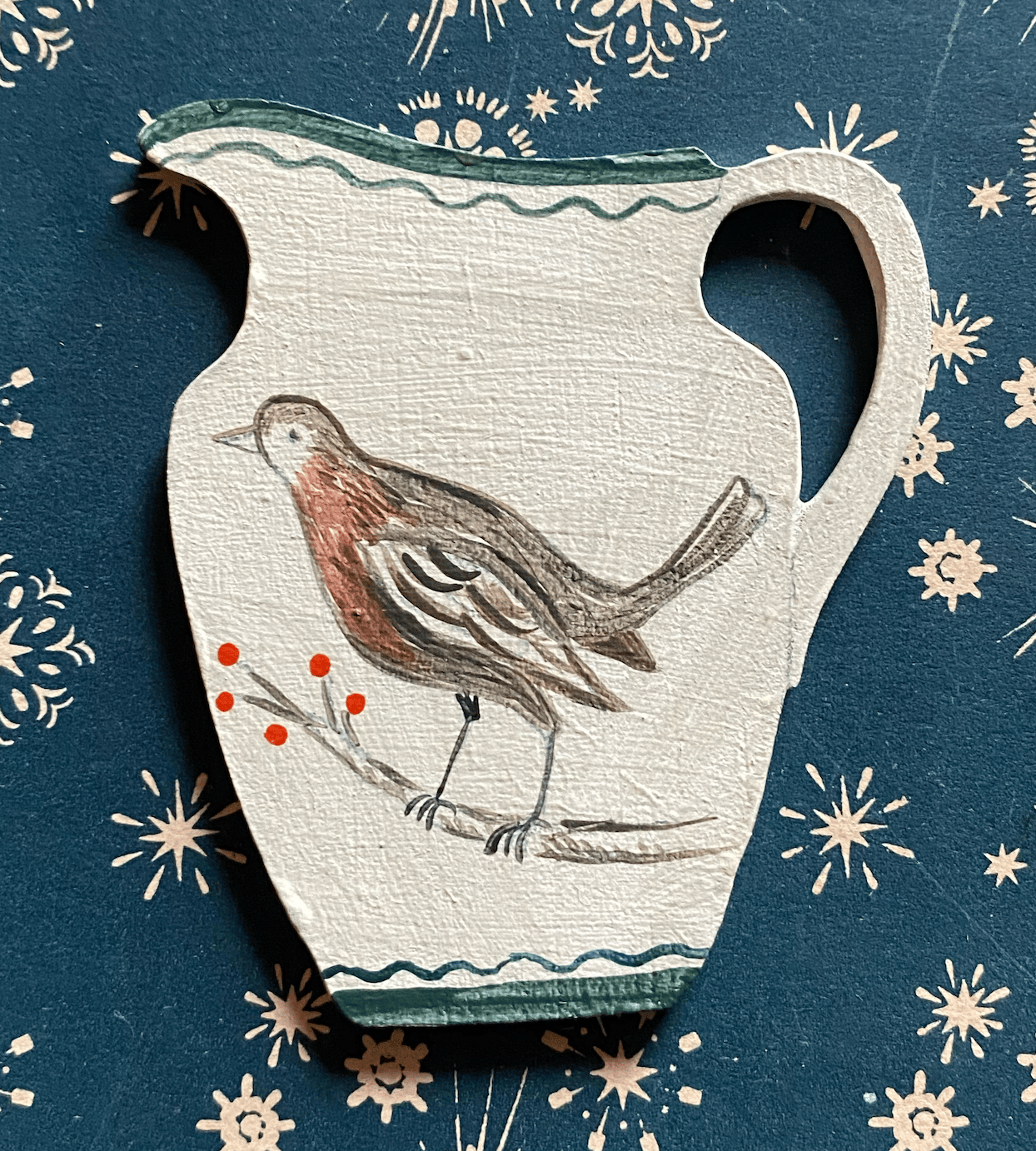 Image of Winter bird jug (94)