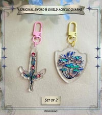 Image 2 of [Original] Sword and Shield Acrylic Charms