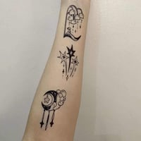 Image 5 of [Dungeon Meshi / Elden Ring / Original] Temporary Tattoo Sheet