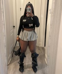 THAT GURL PLAID BUBBLE SET 