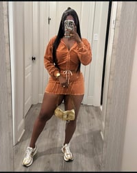 Image 1 of RUST SKIRT SET 