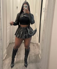 DISTRESS LEATHER TENNIS SET 