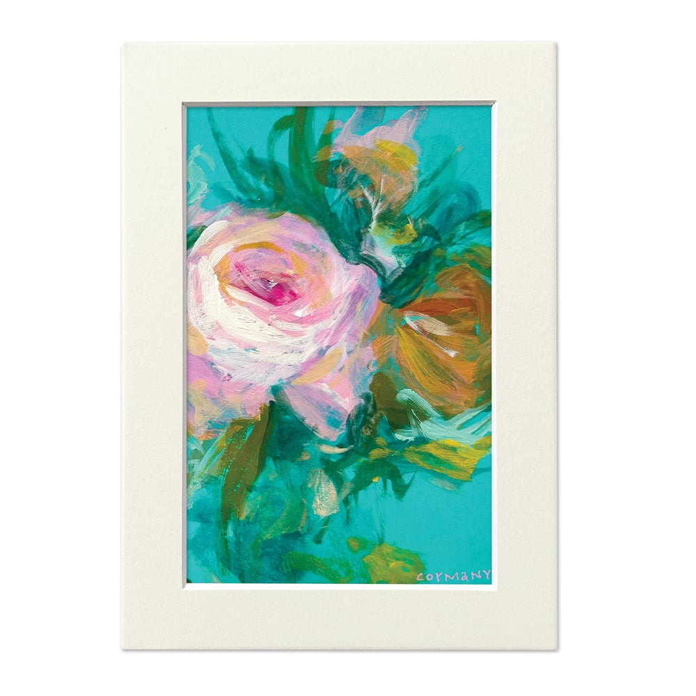 Image of Bloom on Turquoise / Print