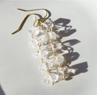Image 1 of Glittering Herkimer Diamond Earrings
