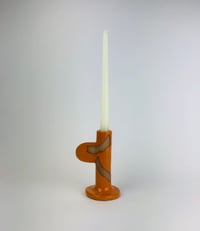 Image 2 of Orange candlestick holder