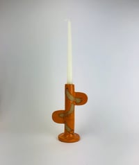 Image 3 of Orange candlestick holder