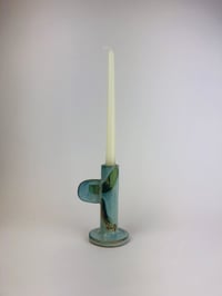 Image 2 of Teal Candlesticks 