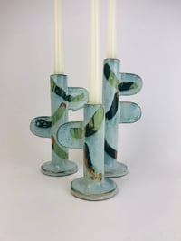 Image 5 of Teal Candlesticks 