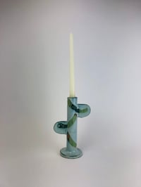 Image 3 of Teal Candlesticks 