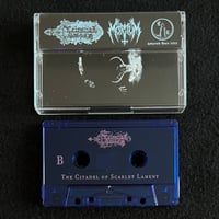 Image 2 of Celestial Sword / Mortum - The Citadel Of Scarlet Lament TAPE (MINT) 