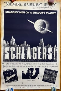 Shadowy Men on a Shadowy Planet Schlagers! blueprint poster