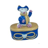 Image 1 of Blue Hat Winter Mouse