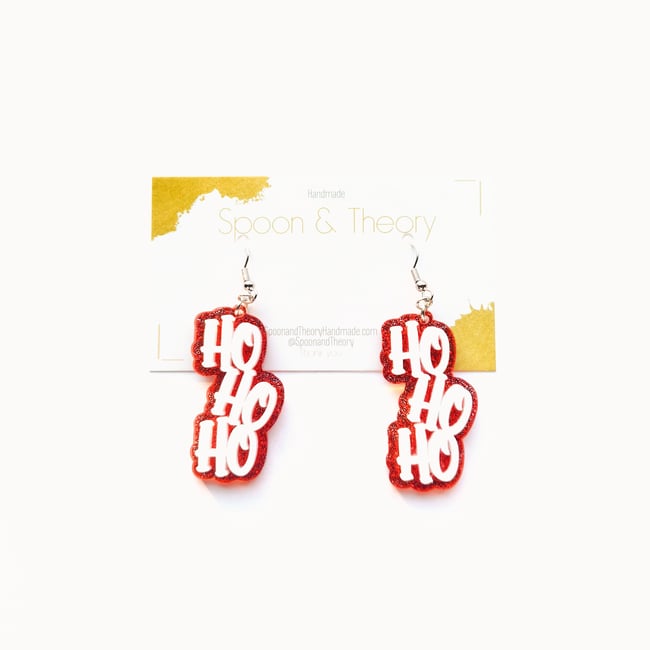 Holly Jolly Acrylic Earrings