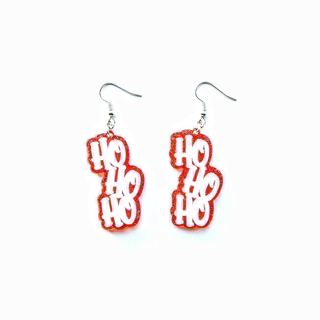 Holly Jolly Acrylic Earrings