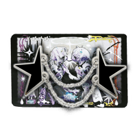 Image 1 of Split  Star Double Pin + Card