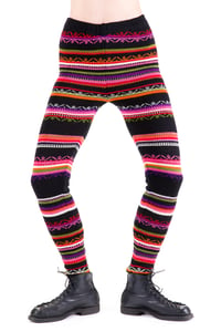 Image 1 of WOOLEN LEGGINGS black