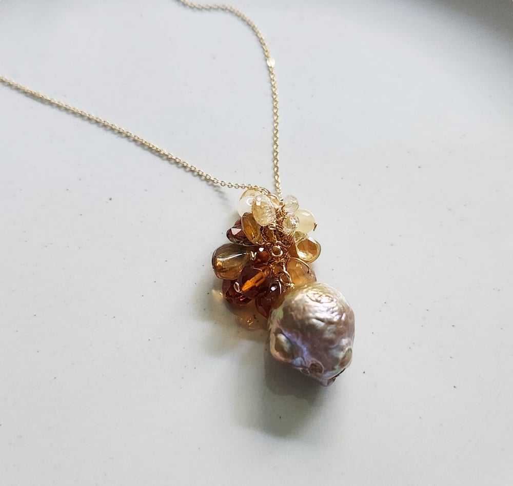 Image of Honey Gemstone Necklace