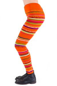 Image 2 of WOOLEN LEGGINGS orange