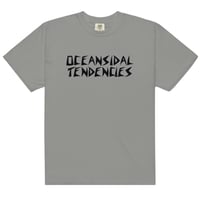 Image 1 of OCEANSIDAL TENDENCIES Unisex Heavyweight t-shirt BLACK PRINT