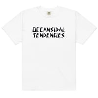 Image 3 of OCEANSIDAL TENDENCIES Unisex Heavyweight t-shirt BLACK PRINT