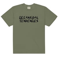 Image 2 of OCEANSIDAL TENDENCIES Unisex Heavyweight t-shirt BLACK PRINT