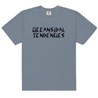 Image 4 of OCEANSIDAL TENDENCIES Unisex Heavyweight t-shirt BLACK PRINT