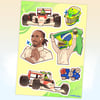 Lewis x Senna - Stickersheet