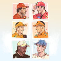 Image 1 of Drivers - Glitter Stickers