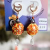 Handmade Earrings: Little Guys "Frizzle"