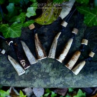 Image 1 of Deer Antler Spiral Pendants (PE1858)