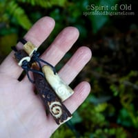 Image 4 of Deer Antler Spiral Pendants (PE1858)