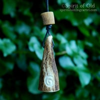 Image 2 of Deer Antler Spiral Pendants (PE1858)