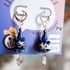 Handmade Earrings: Little Clown Cats Image 4