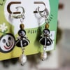 Handmade Earrings: Little Guys "Reb"