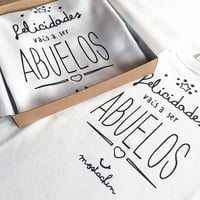 body de Bebé "Felicidades Vais A Ser Abuelos"  Pack de dos.