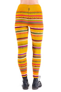 Image 3 of WOOLEN LEGGINGS yellow 