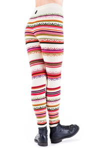 Image 3 of WOOLEN LEGGINGS white