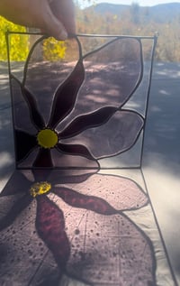 Image 2 of Stained Glass Purple Poppy 