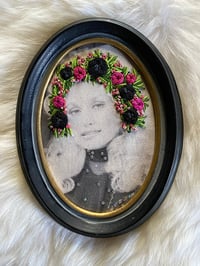 Image 1 of Good Golly RocknRoll Dolly framed embroidery (LARGE)