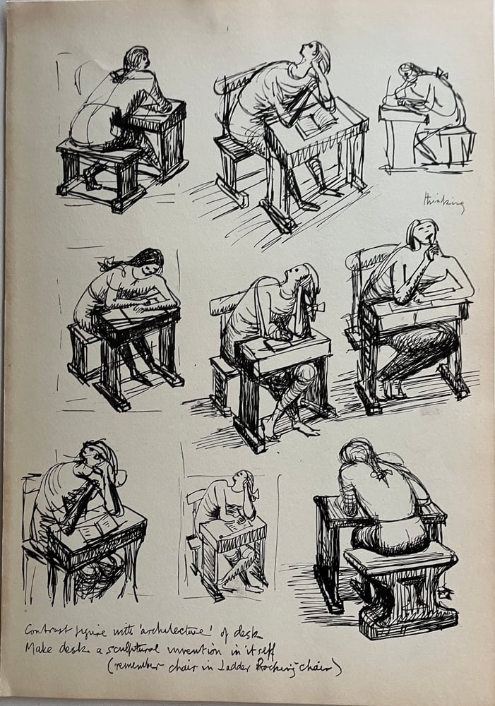 Image of MOORE COLLECTION / mary doing homework 1 / 27/020