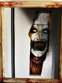Image 1 of "Here's Arty!" Mixed Media Acrylic Painting Framed