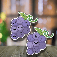 Image 1 of Grape Gang | Part of the Fruit Friends Series | Sticker Set