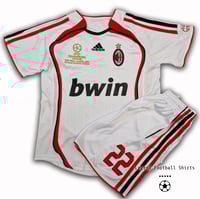 Image 2 of AC Milan 2007 KAKA kids retro kit UCL final