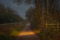 DUSK, BRIDGEWATER CANAL, SALFORD