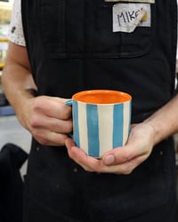Image 3 of Striped Blue Mug
