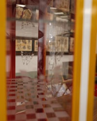 Image 3 of Engraved glass cabinet